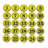 PVC stickers 40mm (1-25)Number sticker/table number sticker/restaurant number/table number sticker/c