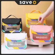 SAVE Waterproof TPU Cosmetic Wash Bag Large Makeup Pouch Transparent Storage Bag Travel Organizer To