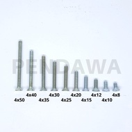 [10pcs] JF+ Bolts 4 x 35mm TMS Brand M4 x 35mm