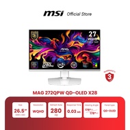 MSI Monitor MAG 272QPW QD-OLED X28 | 26.5" | QD-OLED | WQHD | 0.03ms | 280Hz (จอคอมพิวเตอร์) [Pre-Or