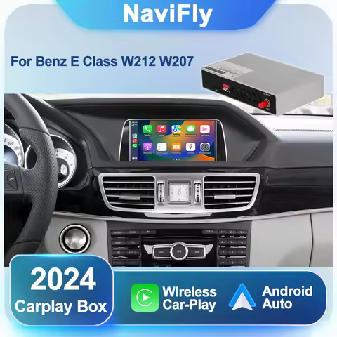 NaviFly Wireless Carplay Android Auto AI Box For Mercedes-Benz E Class W212 S212 2009-2015 Mirror Li