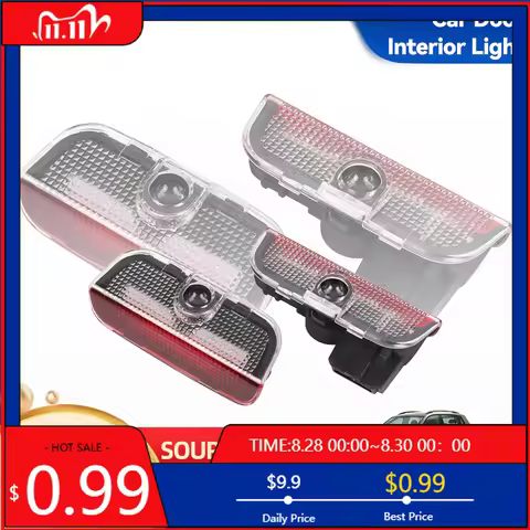 2026 New For VW VOLKSWAGEN Car Trash LED Car Door Welcome Logo Projector Ghost Shadow Light Accessor