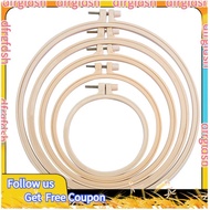 【D&F】5 Pcs 3 Inch to 8 Inch Embroidery Hoops Set Plastic Round Hoops for Embroidery Craft Sewing and