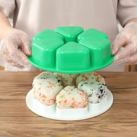 Newest DIY Sushi Mold Onigiri Rice Ball Food Press Triangular Sushi Maker Mold Sushi Kit Japanese Ki