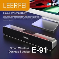 E-91 Speaker Laptop/Desktop Speaker Sound Bar Compatible with All Smart mobiles AUX,TF Card,FM,USB S