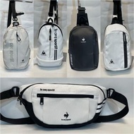 日本 le coq sportif 法國公雞 防潑水牛津布 多功能 單咩袋 腰包