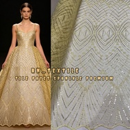 Spankle Sequin Tille Fabric Premium Sequin Tille Fabric / Tulle Sequin Tille Fabric Pyramid Motif Ti