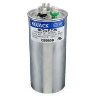 BOJACK 80+5 uF 80/5 MFD ±6% 370/450 V AC CBB65 Dual Run Circular Start Capacitor for AC Motor Run or