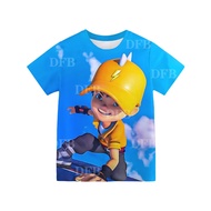 BOBOIBOY Children's Anime Print Shirt Summer Comfortable Breathable Short Sleeve Daily Fashion Boys' T-shirt