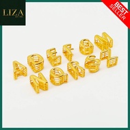 Liza Gold 916. Gold Letter Bead Collection