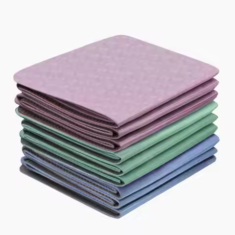 Portable Yoga Mat Foldable Yoga Mat Travel Tpe Non-slip Exercise Pad Portable Thick Sleeping Mat for