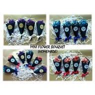[4 PCS] MINI FLOWER BOUQUET DRIED FLOWER GIFT DOOR GIFT (WITH BOX) -PURPLE