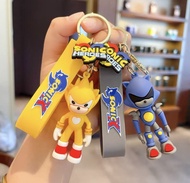 Kartun Landak Sonic Boneka Gantungan Kunci Net Merah Bayi Ornamen Gantungan Kunci Mobil Pria Tas Sek