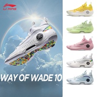 【WAY OF WADE 10 LOW】LI-NING WOW 10 Men Basketball Shoes Squeaky Professional Sports Shoes  Legit Off