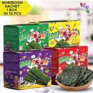 NoriBoom Nori Sachet Seaweed Snack 12 x 3 Gr