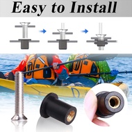 【 LCG5】-36 Pairs /M5/M6 Neoprene Well Nuts Rubber Well Nuts With Stainless Steel Screw Kayak Brass C