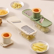 Vegetable Slicer And Grater 3 In 1 Multi-functional Manual Kitchen Tool With Interchangeable H4u2