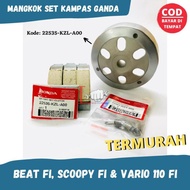 Paket Mangkok Ganda Beat Fi K25 Set Kampas Ganda Original Beat Fi ,