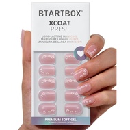 BTArtbox Short Sticky Nails, Petal Colors, Can Use Phototherapy Lamps for 4 Weeks, 3D Flower Design,