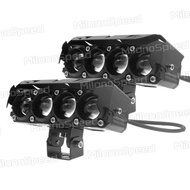 Lampu Sorot Tembak Laser Gun Mini LED D2 Owl Motor Mobil 20Watt 2 Warna Putih Kuning 20W 20 Watt Las