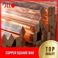 Copper Square Bar -1/2 inches/ 3/4 inches / 1inch / 1-1/4inches square