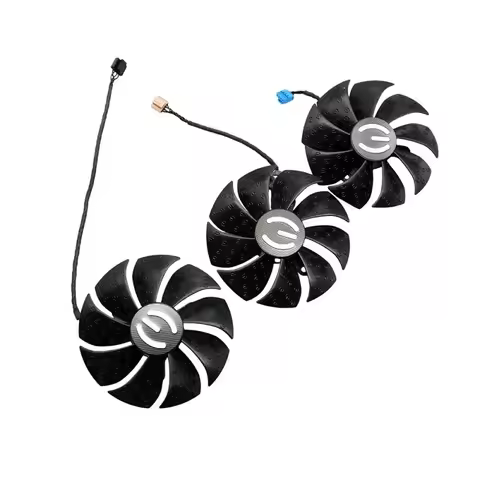 12H Suitable for EVGA RTX 3090 3080TI 3080 3070 3060TI XC3 Ultra/(Black) Game Graphics Card Fan