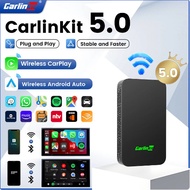 CarlinKit 5.0 2air Mini Android Auto Wired To CarPlay Adapter Smart Car Navigation Box 5G WiFi BT Au