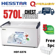 [Free Installation within Klang valleyArea] Hesstar Gross 570L HDF-G576 Glass Door Display Freezer