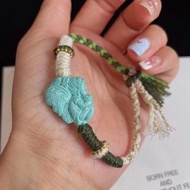 湖北天然原礦｜綠松石蝴蝶仙子吊墜手鍊
