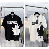 Dsquared2 T-Shirt with Leaf Print DSQ Premium T-Shirt with Maple Leaf Logo Super Hot Cotton Fabric