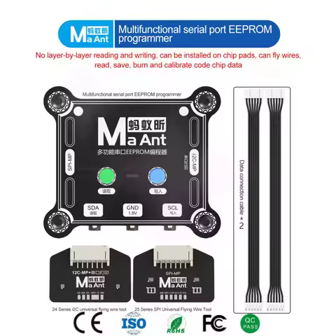 MAANT Serial Port EEPROM Programmer Charging IC Chip Reader Writer for iPhone 16 Series Baseband Cod