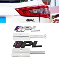 3D Metal IPL Logo Front Grille Rear Trunk Car Emblem Badge Sticker Decals For Infiniti Q50 Q50L Q30 