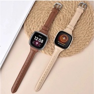 Soft Elegant Leather Strap For Fitbit Versa 4 Strap / Fitbit Versa 3 Strap Adjustable Slim Fitbit Se