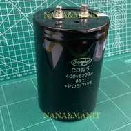 CD135 8200UF 400VDC SIZE: 90x130mm