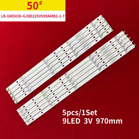 LED Light Strip bar 9 lamp for 50PUS7304 50PUS7504 50PUS6704 50PUS6754 LB-GM3030-GJ0D22505X9AMB2-2-J