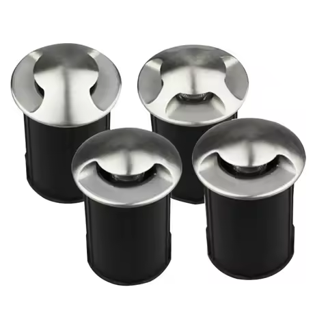 4PCS 3W5W LED buried IP67 DC12V Outdoor Recessed Deck Light 1/2/4 side view Underground Lamp Sidewal