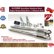 AutoGate E8 E3000 Stainless Steel Super Heavy Duty Arm - 2 Motors