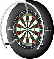 Mission Darts Torus 270 | Dart Board LED Lighting System with Easy Access to Dartboard Area for Unre