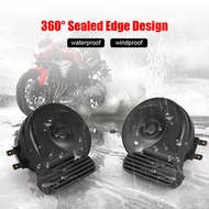 ஐ Waterproof Motorcycle Grid 360 12V 410Hz-510Hz Super Loud Snail Horn Windproof_;Dustproof W