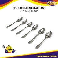 Food Grade Stainless Steel Tablespoons, 6 pcs - TABLESPOONS (6 pieces) SL-075 SILVANA