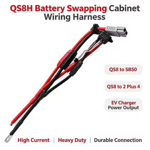Wiring Harness for QS8H Battery Swapping Cabinet QS8 To SB50 Connection Cable QS8 To 2+4 EV Charger 