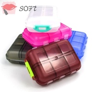 SOFTNESS Medicine Organizer Box Pill Holder Container Organiser 12 Grid Pill Box