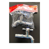 Xlite Chrome Stainless Steel Wall Mounted Water Faucet 1/2