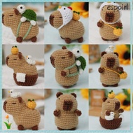 ESPOIR Crochet Stuffed Animal Kit, Handmade with Crochet Hooks Capybara DIY Crochet Kit, Beginner Gu