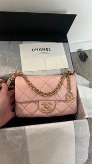 Chanel 23s flap bag 金幣包櫻花粉💗