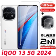 iQOO 13 5G 2024 Full Cover Tempered Glass Flim For iQOO 13  iQOO13 13iQOO 4G 5G 2024 Front Film Back