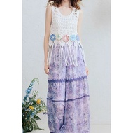 Summer Sleeping Style Migratory Wide Fog cod Pants Loose fashion Printed Thin Women Casual Trousers 