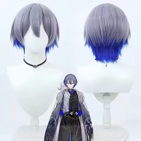 Nijisanji VTuber Koyanagi Rou Cosplay Wig Anime Roleplay Party Costume Prop Synthetic Hair