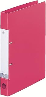 Lihit Lab G220-3 Ring File 2-Hole D-Type A4 Red
