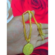 Long dollar necklace + pendant sedada